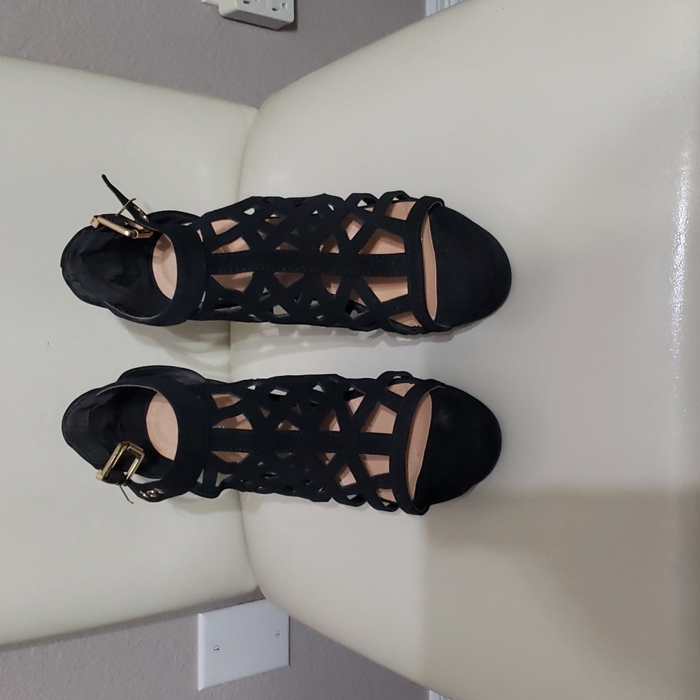 Women's Platform Sandals Size 8 Black